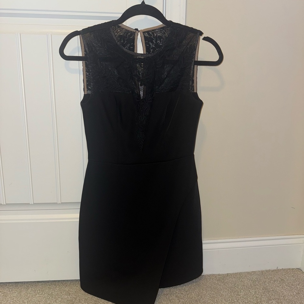 Elegant BCBG Black Lace Women's Dress